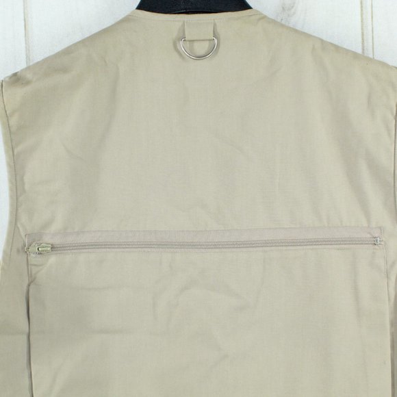 Woodfield Brown Lightweight Zipper Pockets Fishing Sleeveless Vest Size XL - Picture 7 of 9